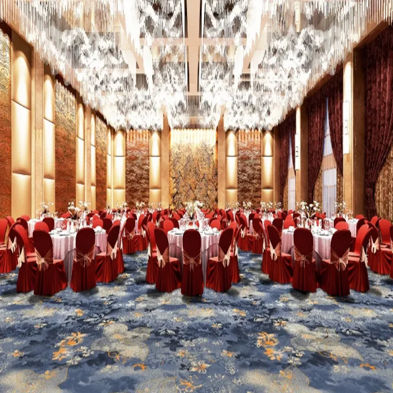 Luxury Design Hotel Lobby Carpet Cheap Price AXminster Woven Jacquard Nylon Loop Pile Tufted Cut Pile Rug Washable Classic Style