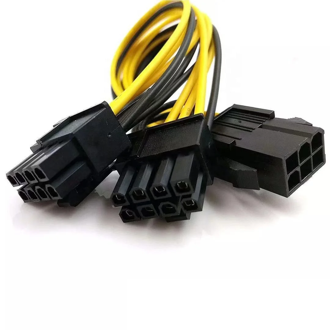 PCIe силовые кабели 6Pin женский двойной 8Pin 6 + 2 контактный разъем Pci-express адаптер питания