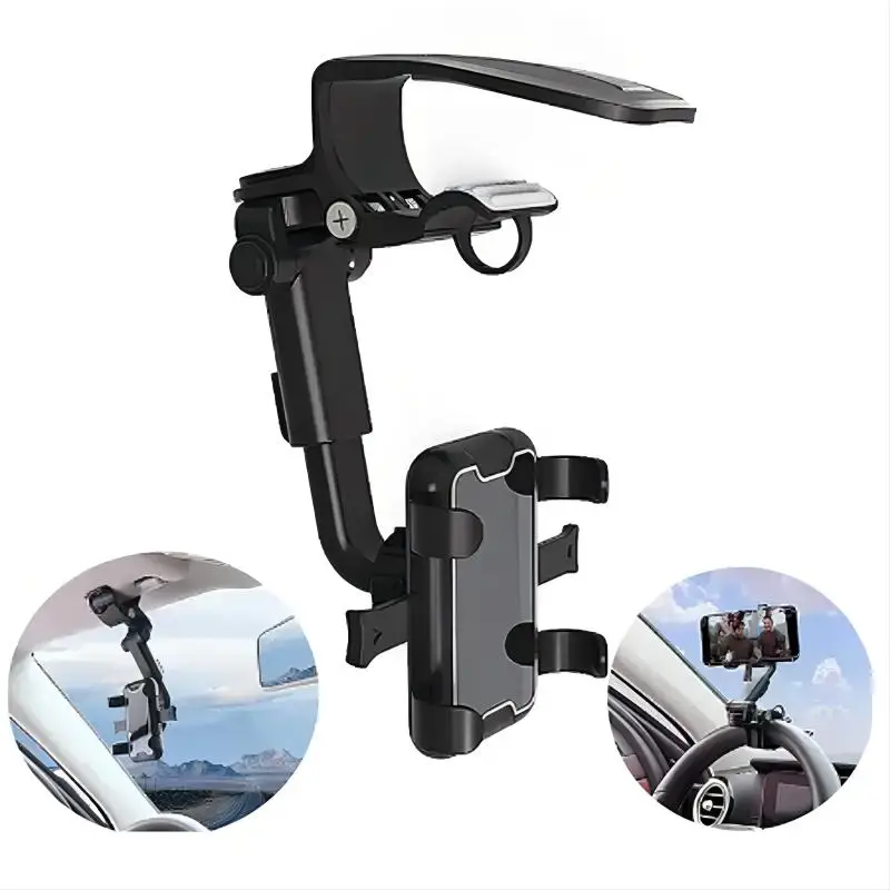 Adjustable universal car sun visor clip car mount multi functional navigation frame sunroof universal mobile phone holder
