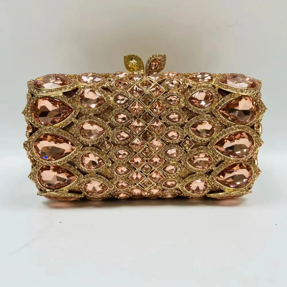 New Purse Handbags Ladies Shoulder Crossbody Rhinestone Shiny Diamond Wedding Party Fashion Luxury Evening Clutch Bag for Women