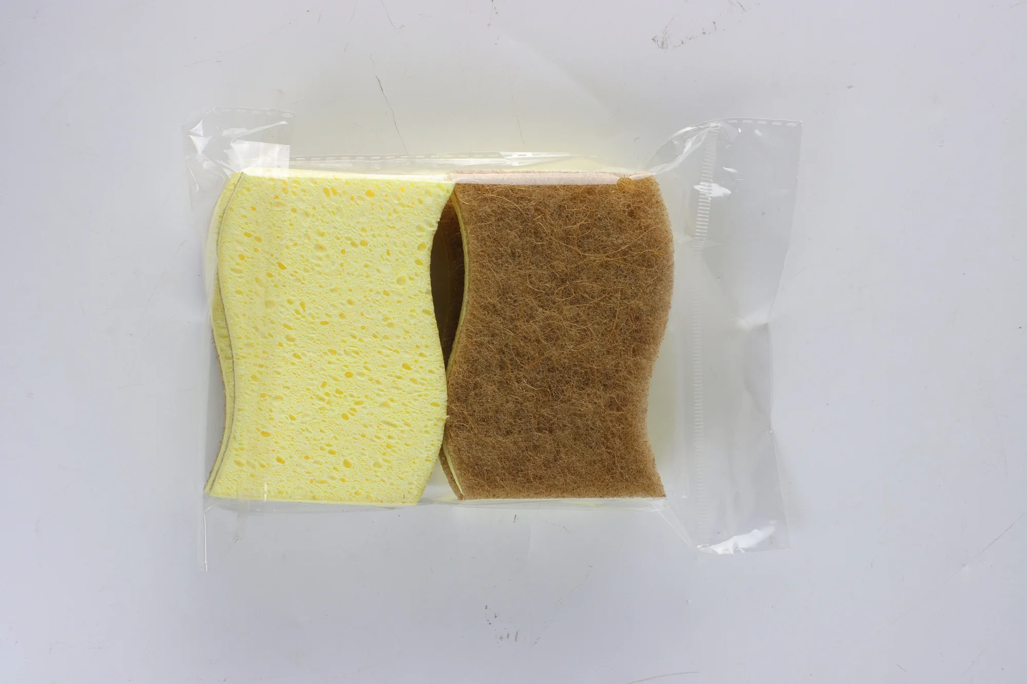 Супер Горячая оптовая продажа Красочные Желтые Нейлоновые Целлюлозные кухонные губки для очистки Салфетки