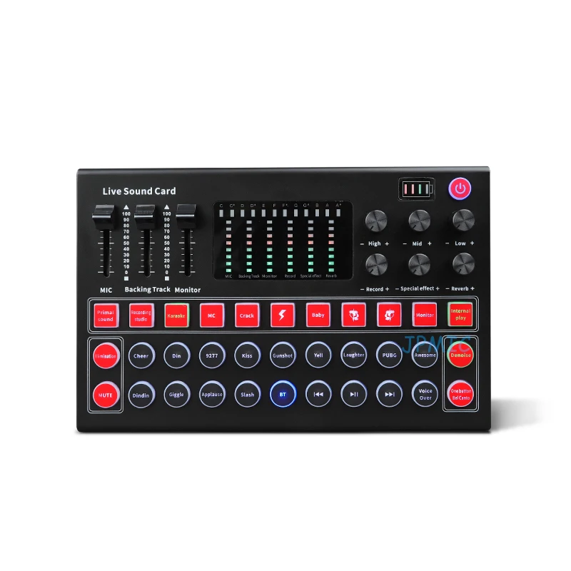 Звуковая карта M9, аудио комплект, интерфейс, Внешняя Usb веб-трансляция, студийный живой микрофон, звуковая карта, функция Bluetooth для телефона, компьютера