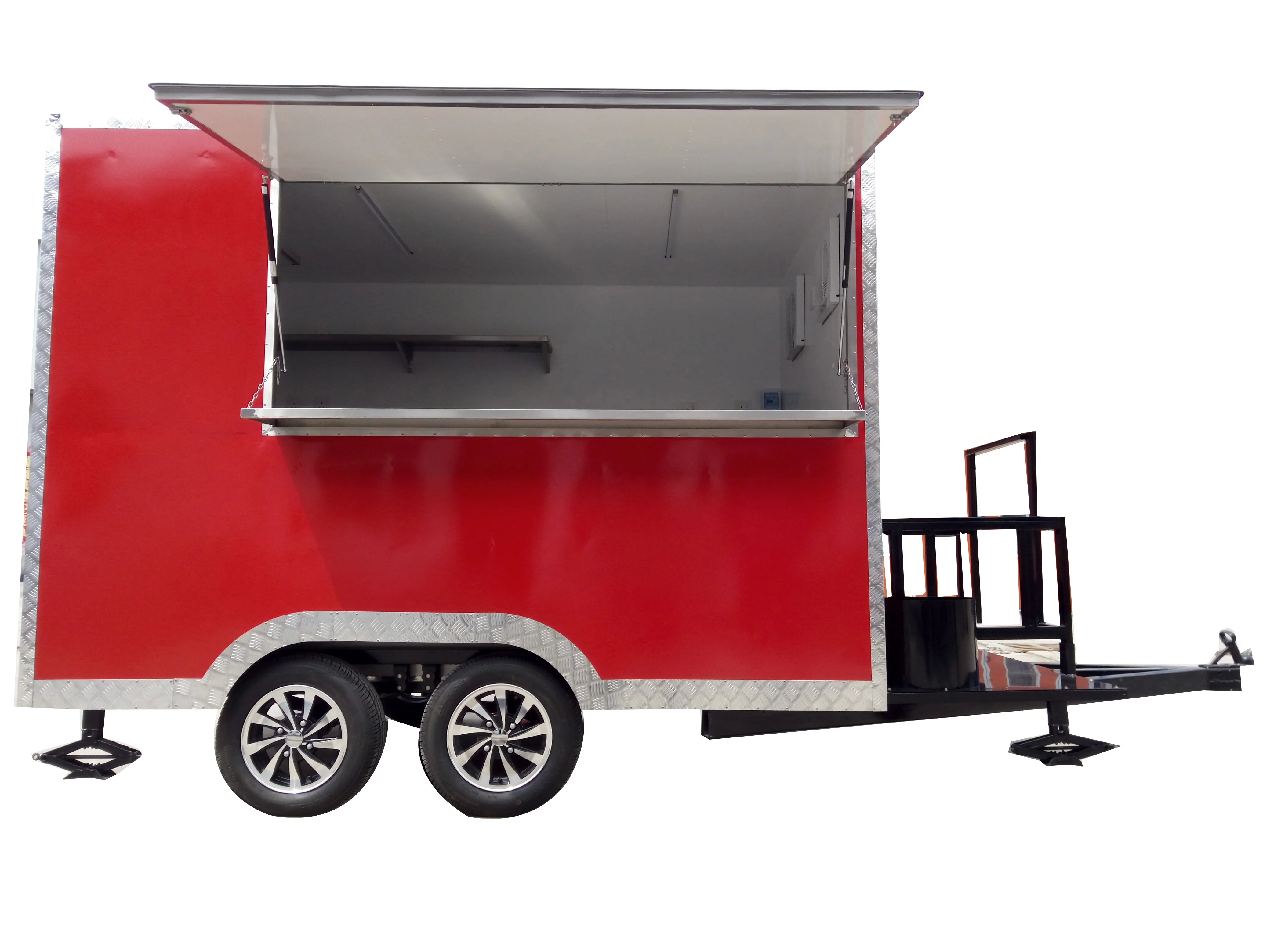 Top selling mobile food cart for slush machine mobile food kiosk catering trailer used food trucks for sale in germany