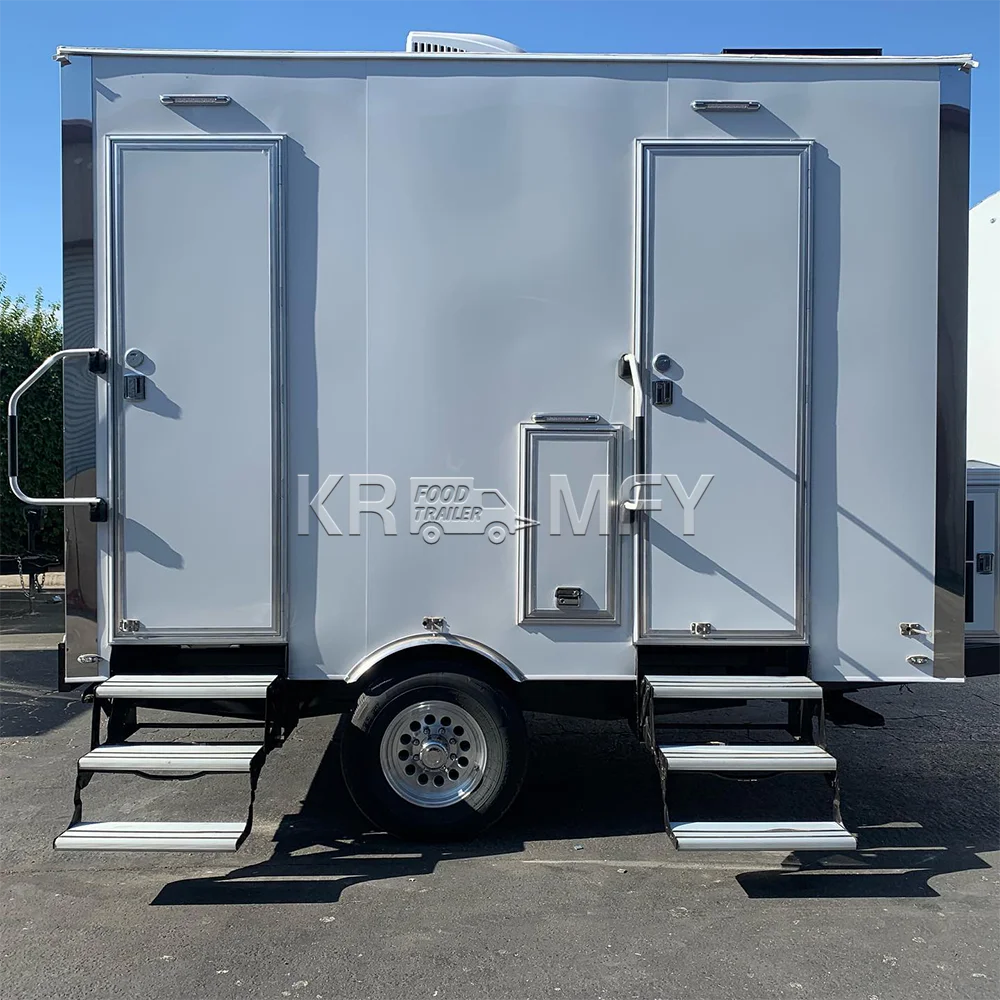 2024 Mobile Toilet Trailer Portable Toilet Trailer Customized Portable Restroom Trailer Airstream Restroom Toilets Shower