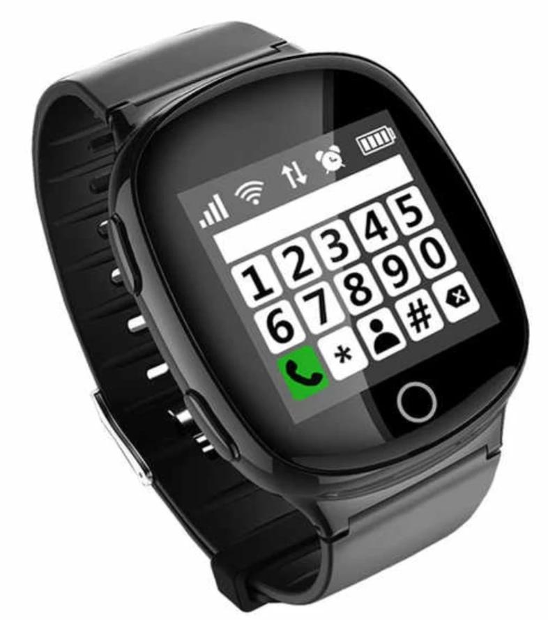 
Supply cross-border e-commerce Russian and English elderly positioning smart watch phone D200 HEART rate and blood pressure GPS 