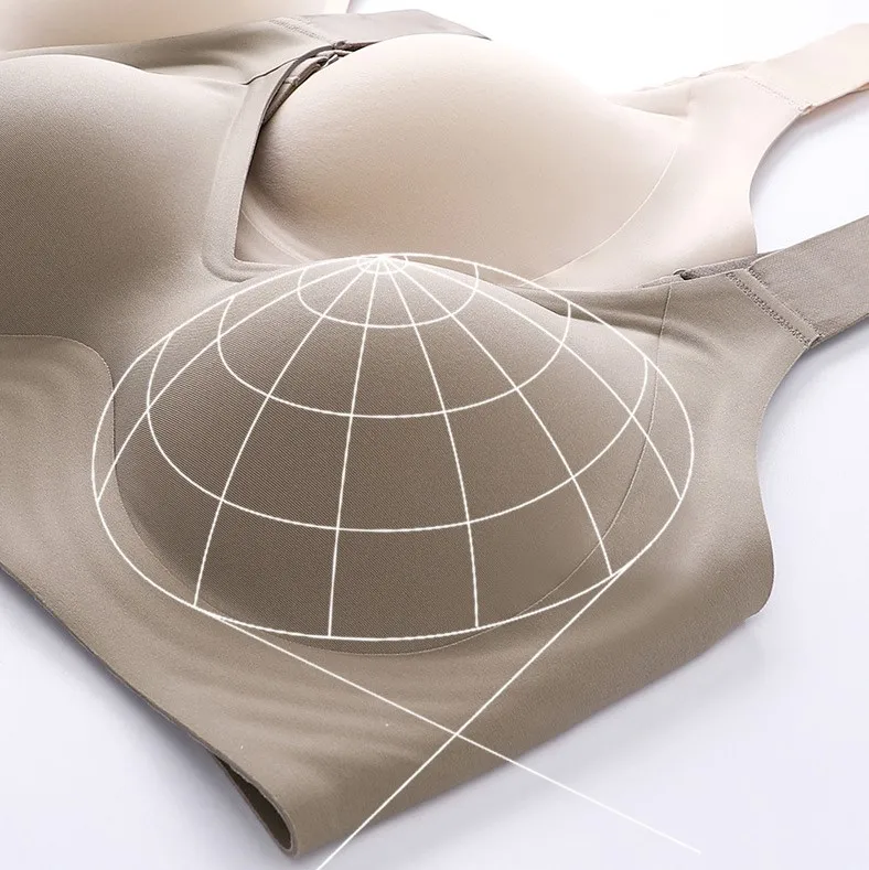 Women Plius Size M-6XL Bra Without Steel Ring Gather Bra Yoga Sports Bra for Women Seamless Underwear