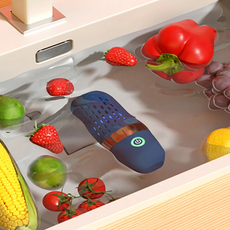 Fruit and Vegetable Washing Machine Portable Ultrasonic Washing Cleaner USB Wireless Food Purifier