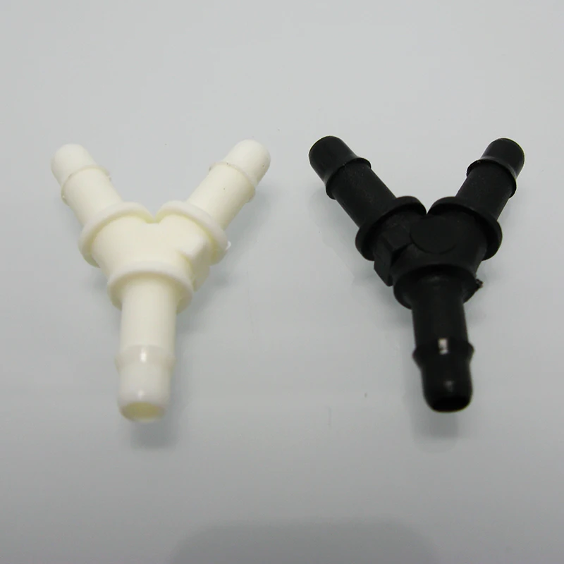 Solvent Printer Ink Tube Connector Y Shape 3 Way Pipe Adapter