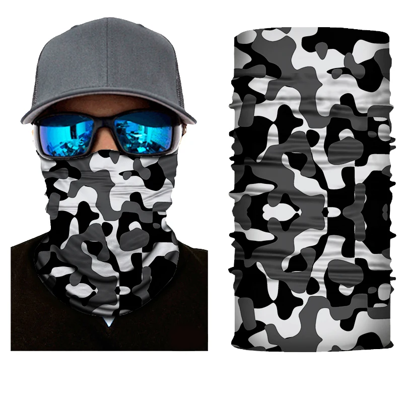 Camouflage Camo Neck Gaiter Mission Cooling Tube Summer Pack Rave Extra Large Turban Fashionable Half Face Military Bandana