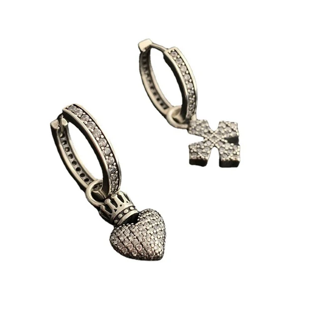 aretes-de-cruz-hombre arete de cruz hombre con cruz diamond dangle gold cross rhinestone earrings stainless steel