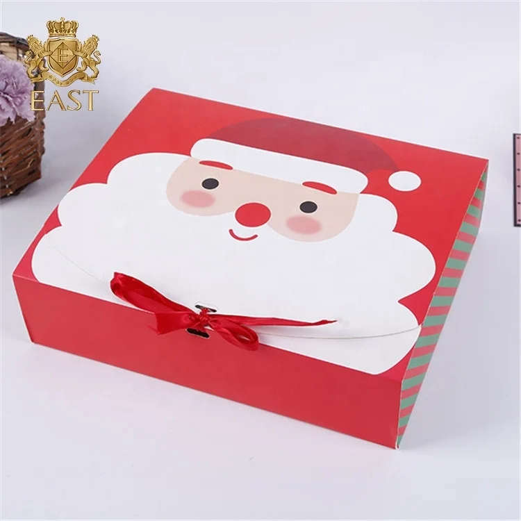Christmas Santa Design Printing Art Paper Gift Box