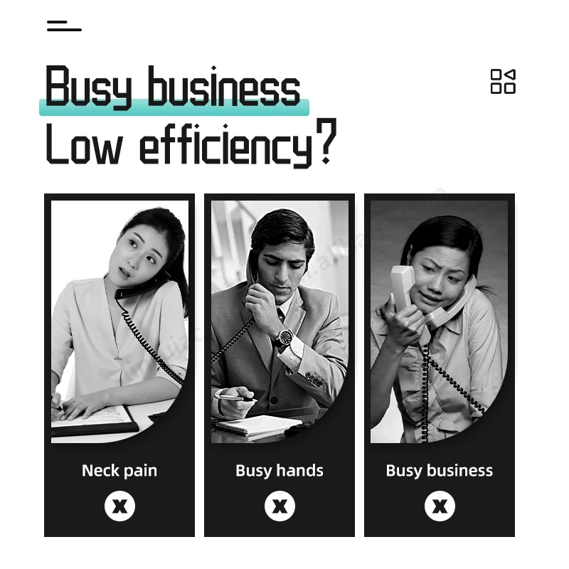 Comfortable wireless with microphone business noise cancelling BT V5.0 headset office mono headset call center  traffic headset