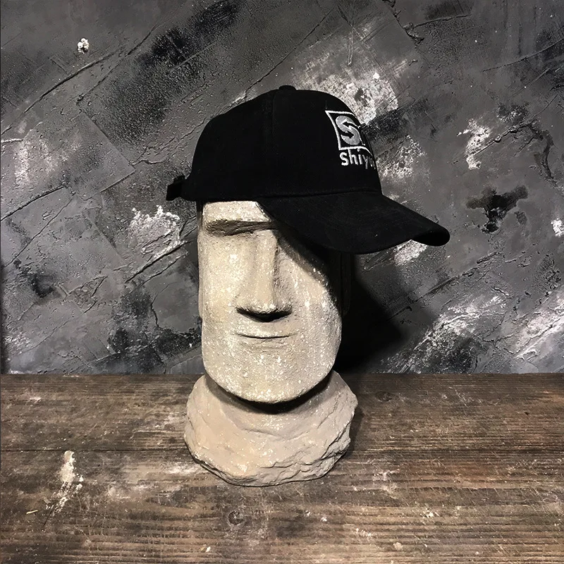 Antique personality head cement terracotta Greek goddess Buddha statue Nordic plant flower pot