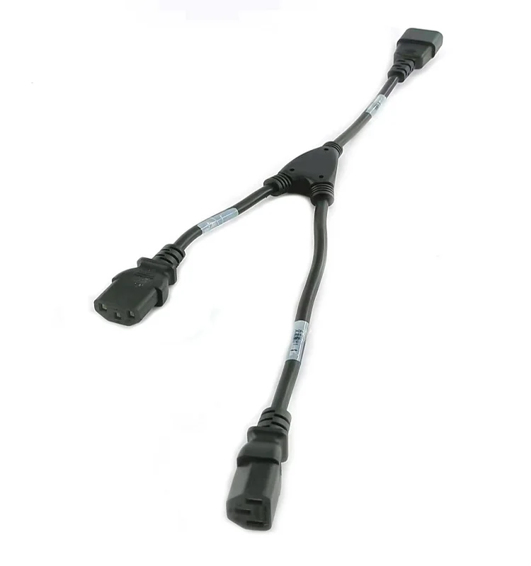 IEC320 C14 to Dual C13 male to female 2*C13 3 Prong Pin Extension Y Splitter Power Cord power cables 3 core power cable 3 pin