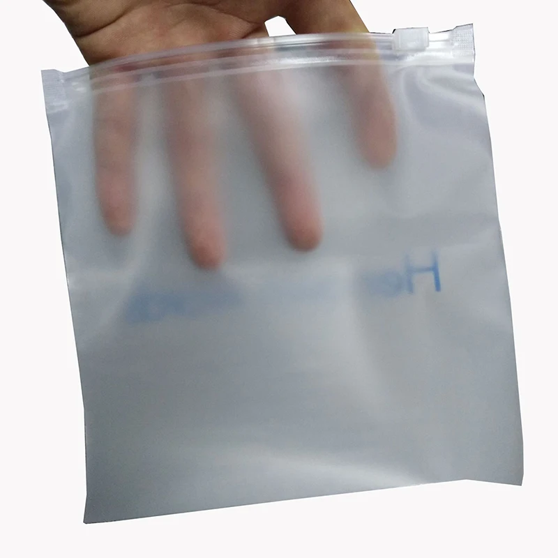
Reusable custom one side transparent packaging bag custom zipper bag 