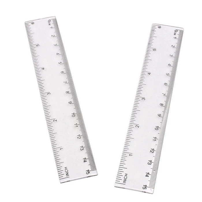 A four-piece set of student stationery contains a 15cm ruler, a 45-degree triangle, and a 60-degree triangle protractor