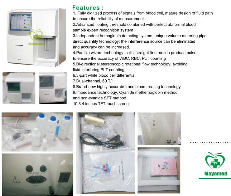 Laboratory sysmex 3 parts Auto Hematology Analyzer price