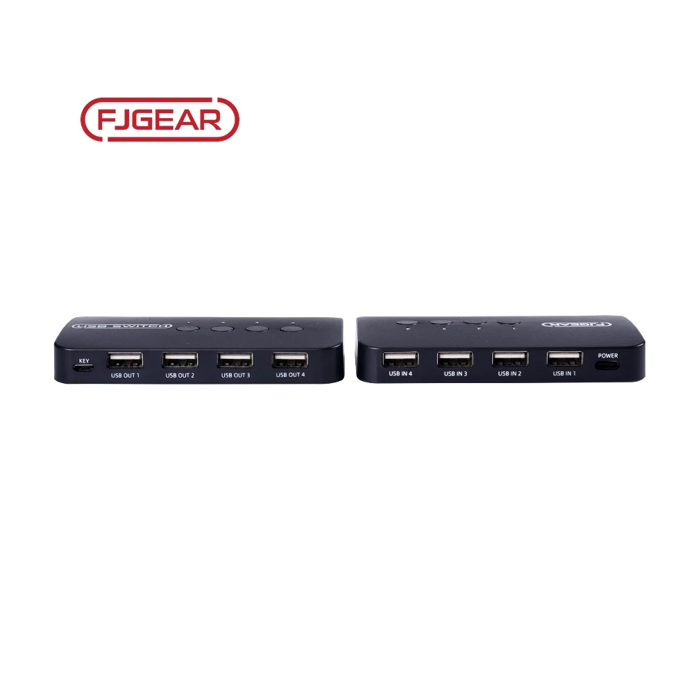 U404 Fjgear New Arrival 480Mbps Selector 4 Port Usb Switch Usb Sharing Switch Usb 2.0 Switcher Selector