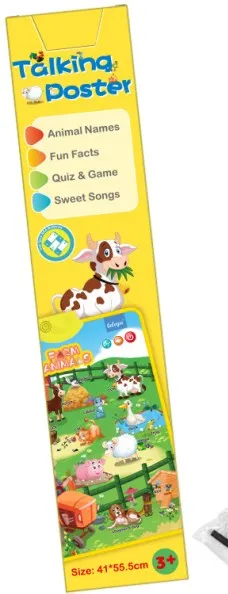 Multi-Language Talking Poster ABC Alphabet  educational interactive talking poster chart toy