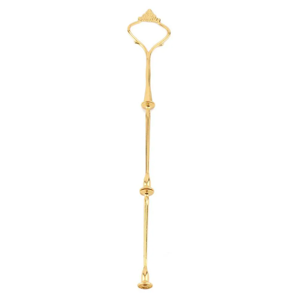 
2 Tier Cupcake Decorating Dessert Rack Fitting Handle Hardware Metal Rod Cake Stand 