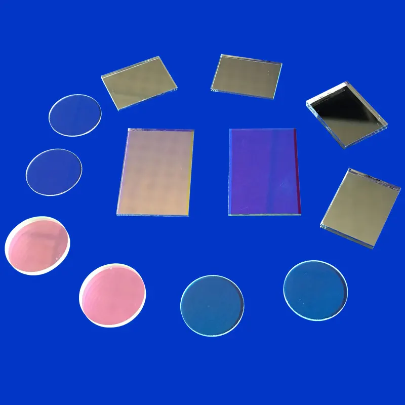 wholesale optical Sapphire  filter beam splitter dichroic mirror glass dichroic color glass filters dichroic glass for projector