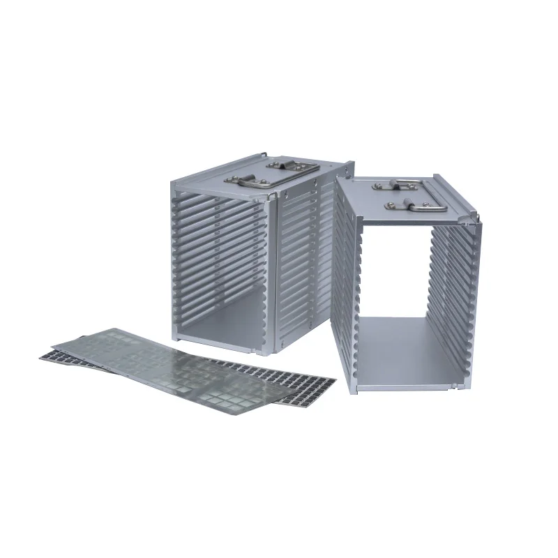 15 slots of assorted magazine stainless steel cassette sandblasting general oxidation wafer magazine