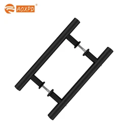 Customized new material bathroom door handle stainless steel handle glass door handle