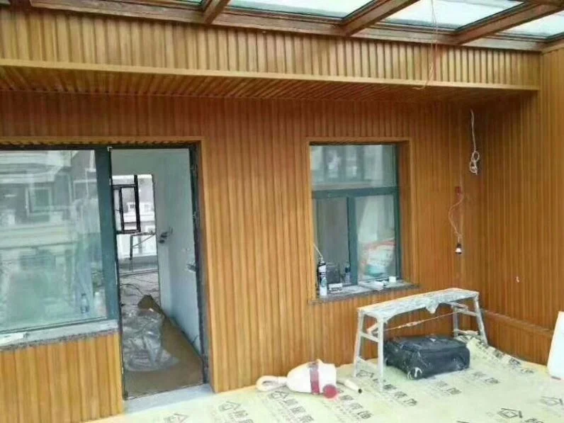 Engineered indoor WPC wood composite PVC ceiling