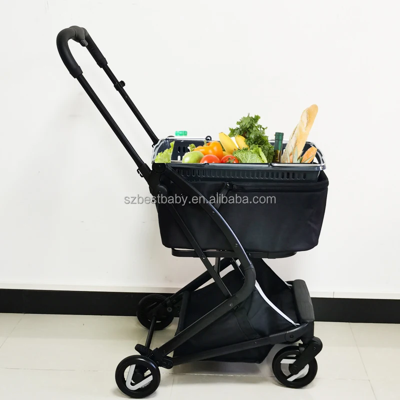 New Arrival My Personal Folding Shopping Cart with Swivel Wheels