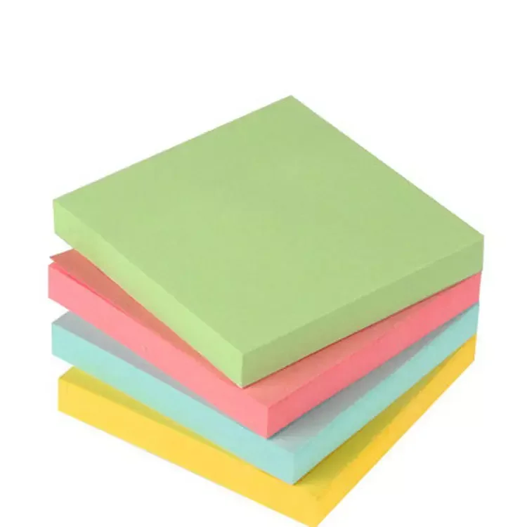 Wholesale Custom 3x3 Inch 100 Sheets Stick Note Pad 76x76mm Colorful Sticky Note For Office School It Sticky Post Notes