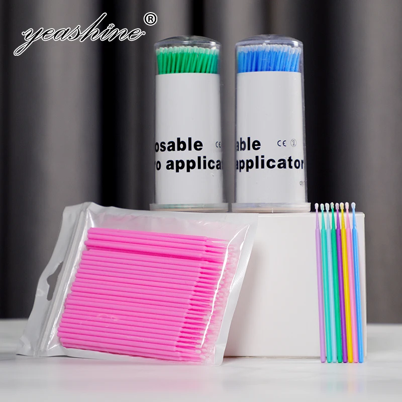 
Plastic Refill Detal Micro Brush Microfiber Wands Disposable Flox Applicator Dental Microbrush 