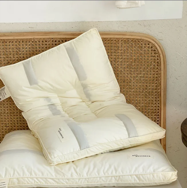 Cassia Seed Pillow for Better Sleep Orthopedic Neck Support Custom Logo Polyester Fabric Plant Rectangle Pattern Bedroom Use