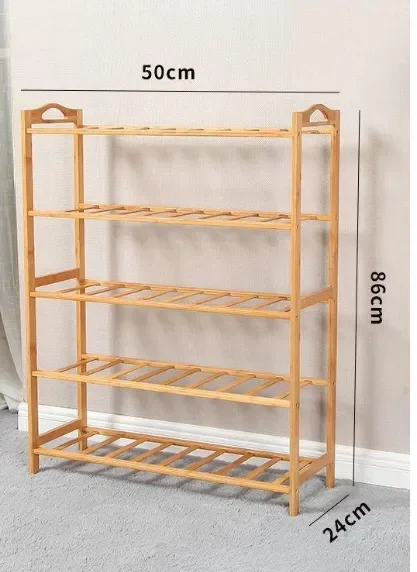 Eco-friendly Premium 3 Tiers Wood Storage Cabinet Bamboo Corner Shelf with Towel Rack for Living Room and Bathroom