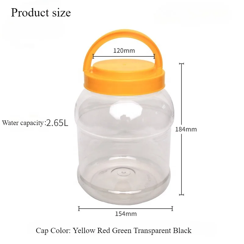 7 Gallon Large Clear Empty Plastic Storage Jar With Lid Round Food Grade Wide Mouth Container Canister for Cookie Candy Sweet