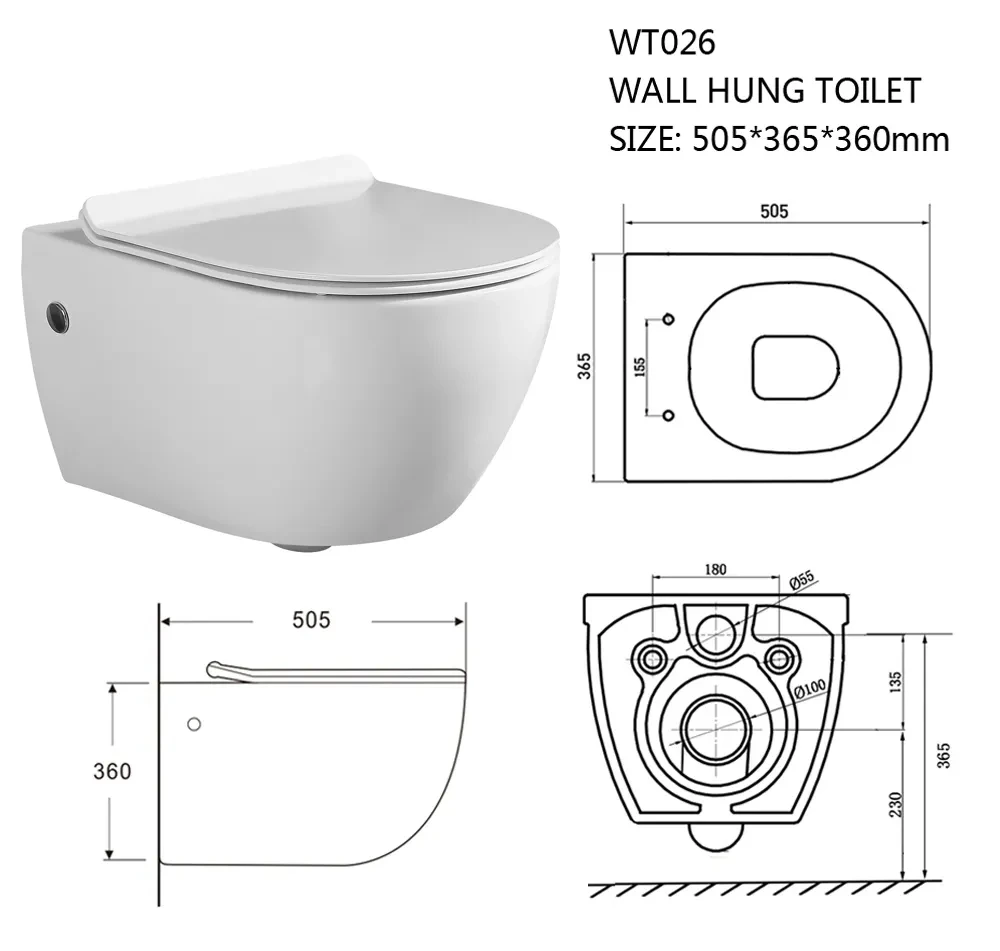european toilet Rimless bathroom  ceramic wall hang toilet wall mounted toilette suspendue wall hung toilet