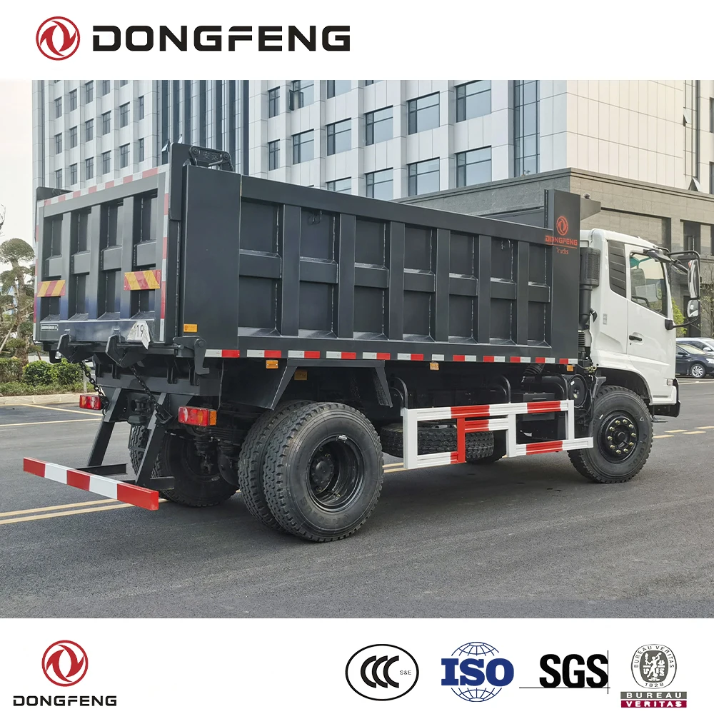 Dongfeng 4x2 dump truck 15 ton loading capacity cummins 270 Hp diesel engine  LHD  tipper truck