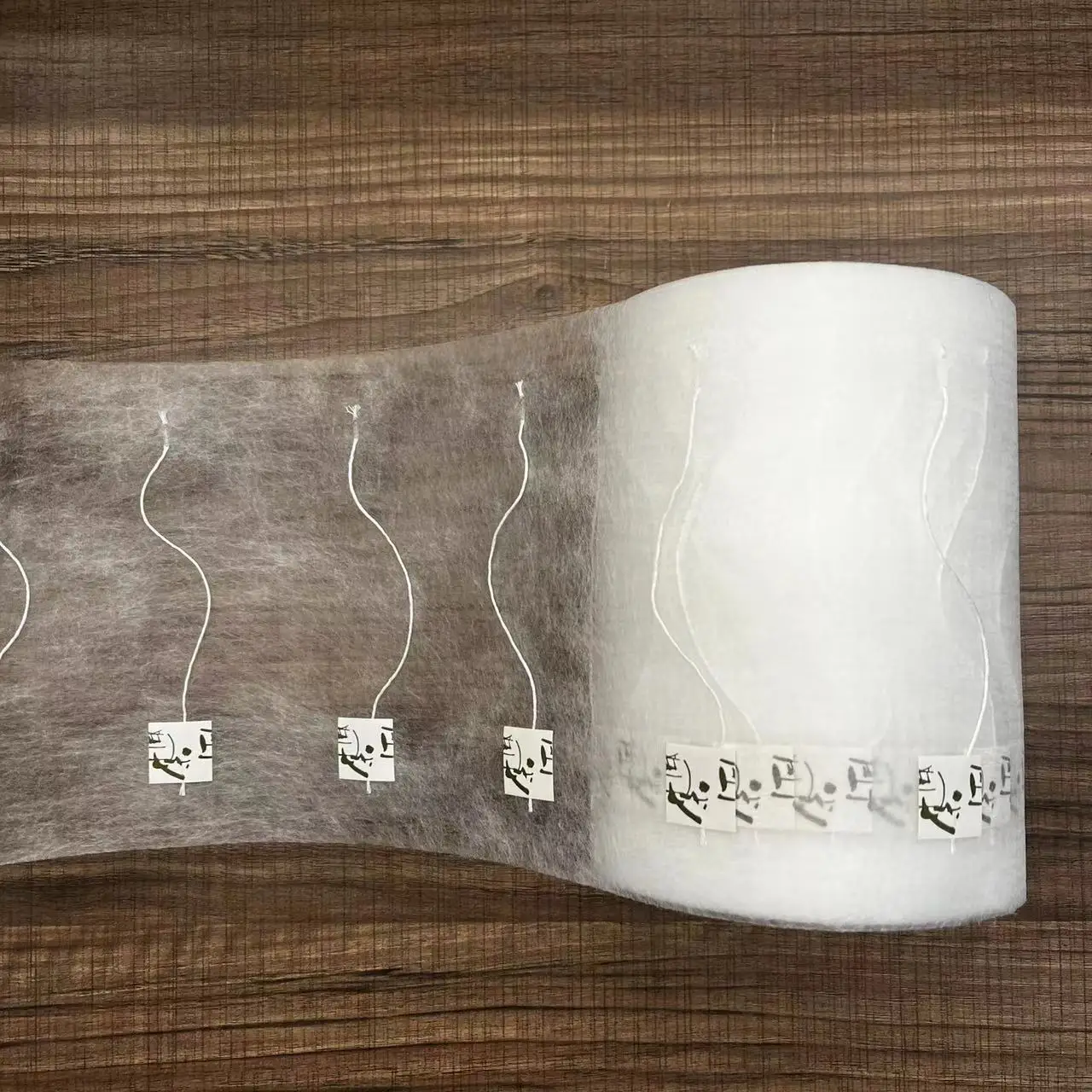 18g China manufactured Disposable PLA Nylon Mesh Drawstring Empty Tea Filter Bags in roll