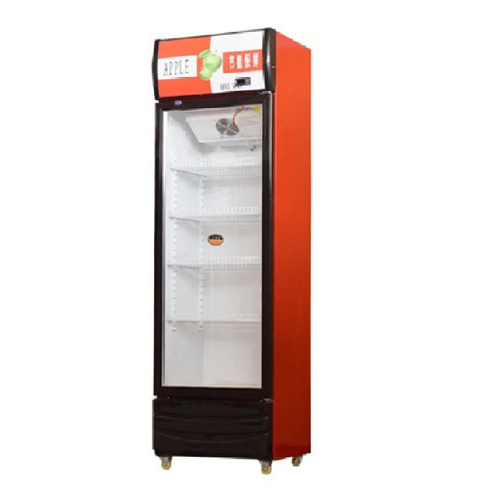 Wholesale black 280L display cake display fridge freezers refrigerator for supermarket