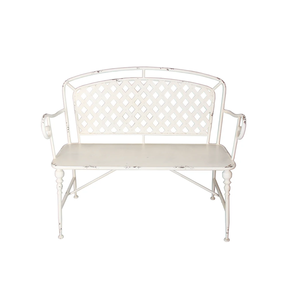 Antique Metal Garden Chair Outdoor Furniture Bench Customizable Foldable Patio Furniture Outdoor