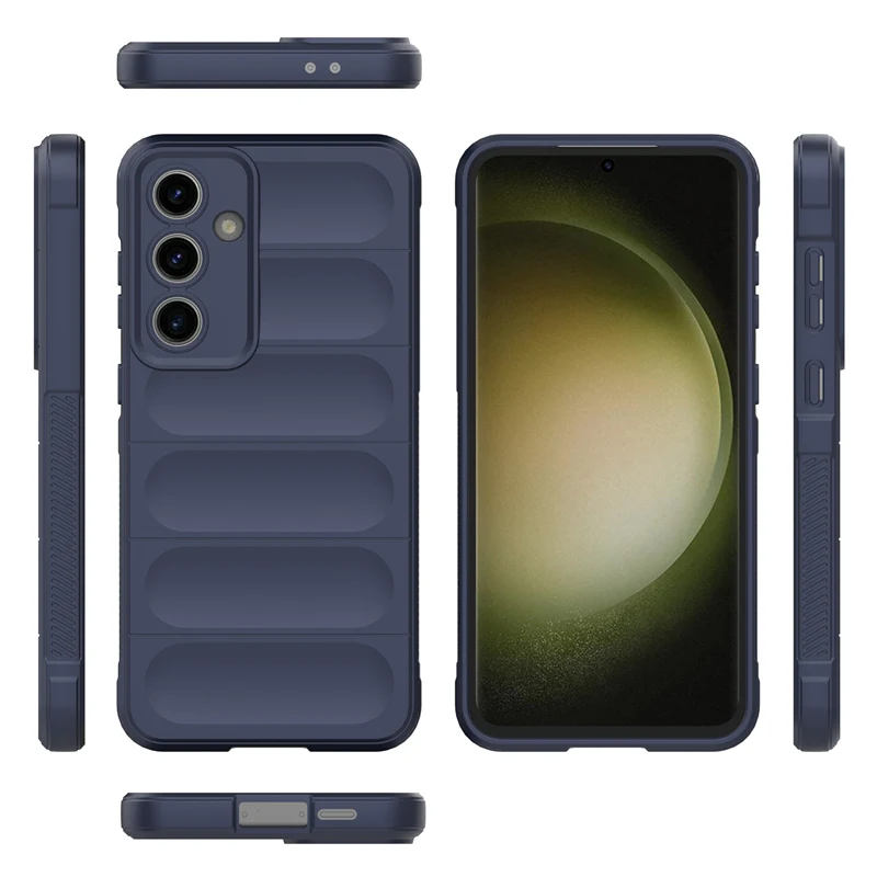 Shockproof Magic Silicone Phone Case For Samsung S24 FE Slim Armor Bumper Phone Case For Samsung S24 FE Ultra M55 A55 A35 A15