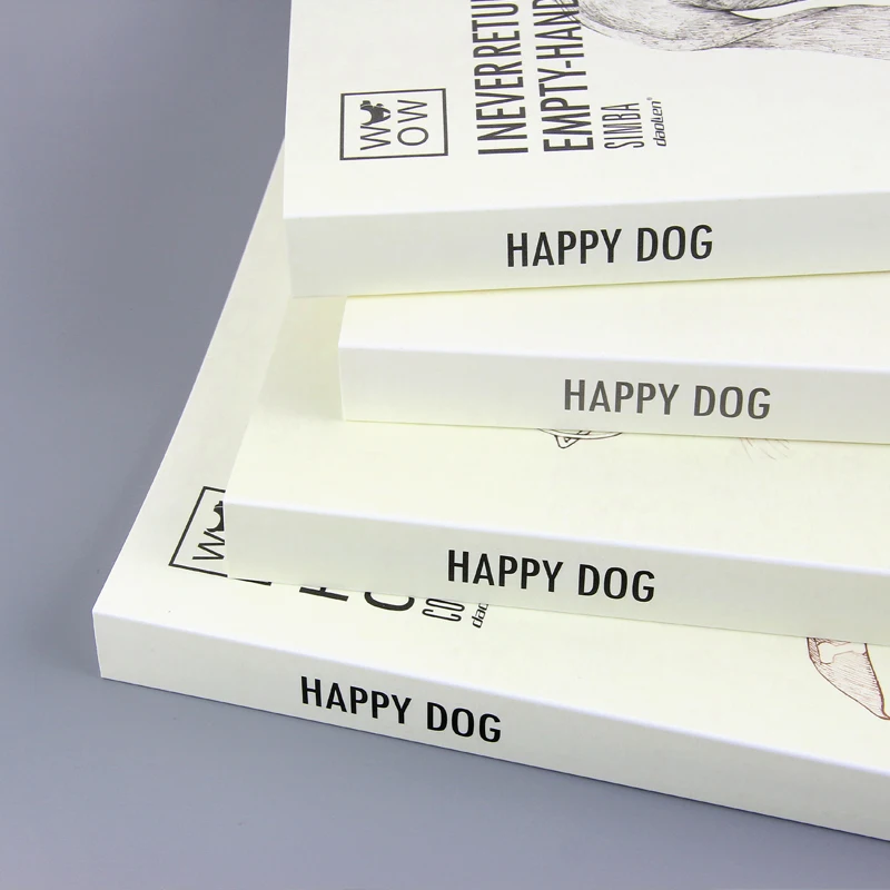 Hard cover PP cute dog pet design office supply A4 documents file folder with 40 slots inner pocket