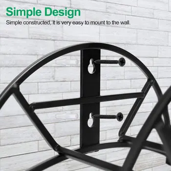 Heavy Duty Garden Water Hose Holder Wall Mount Hose Hanger Decorative Durable Garden Hose Storage