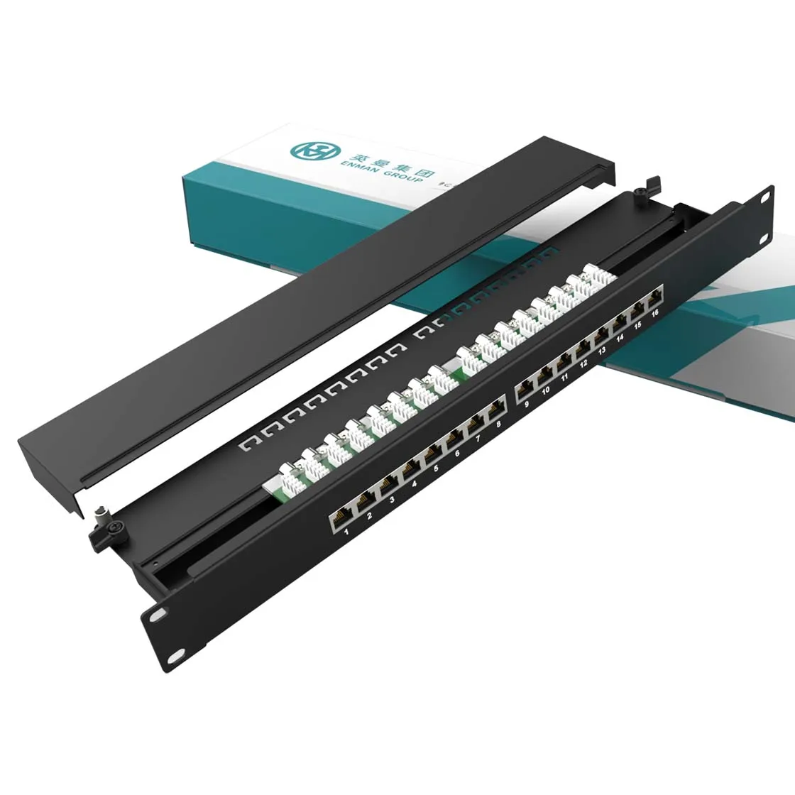 patch panel 24 port 16 port cat6 rj45 1U 90 Degree  FTP STP to lan router wifi  poe Patch Panel  network Patch Panel