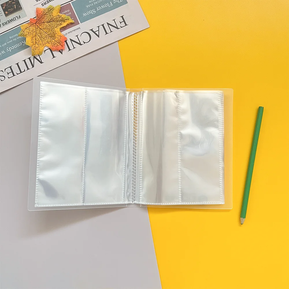 A5 Waterproof Transparent File Folder Transparent Sports Game Card 4 Pocket Photo Set