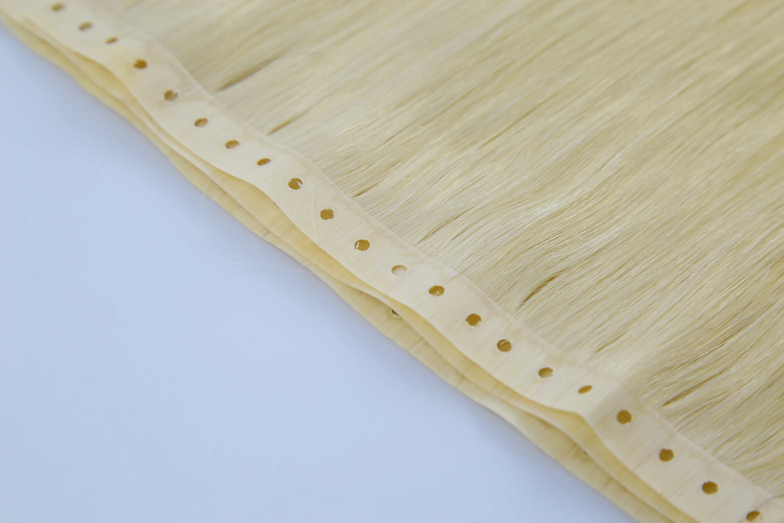 High Quality 12A Double Drawn 100g Russian Remy Human Virgin Seamless Hair Extensions Silky Straight Wave PU Skin Beaded Weft