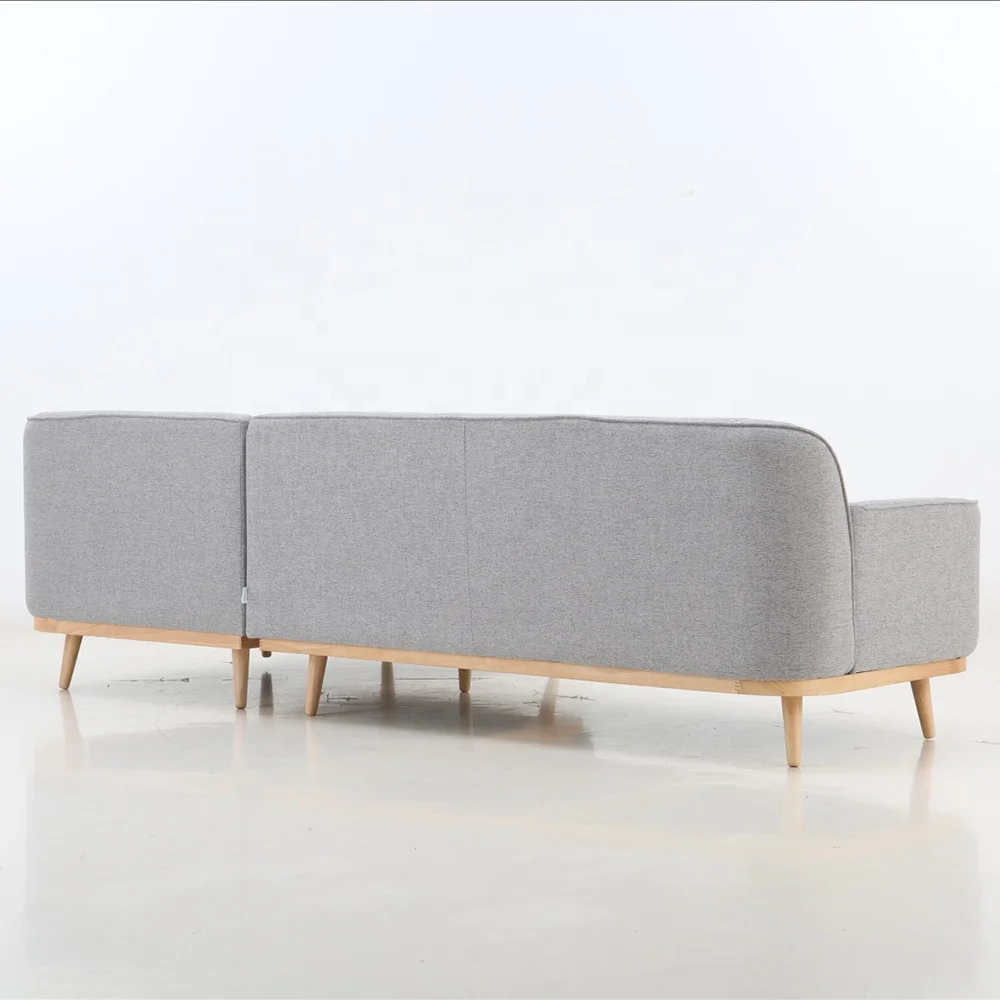 japandi nordic modern living room stain resistant easy clean corduroy chenille linen velvet boucle fabric sectional couch sofa