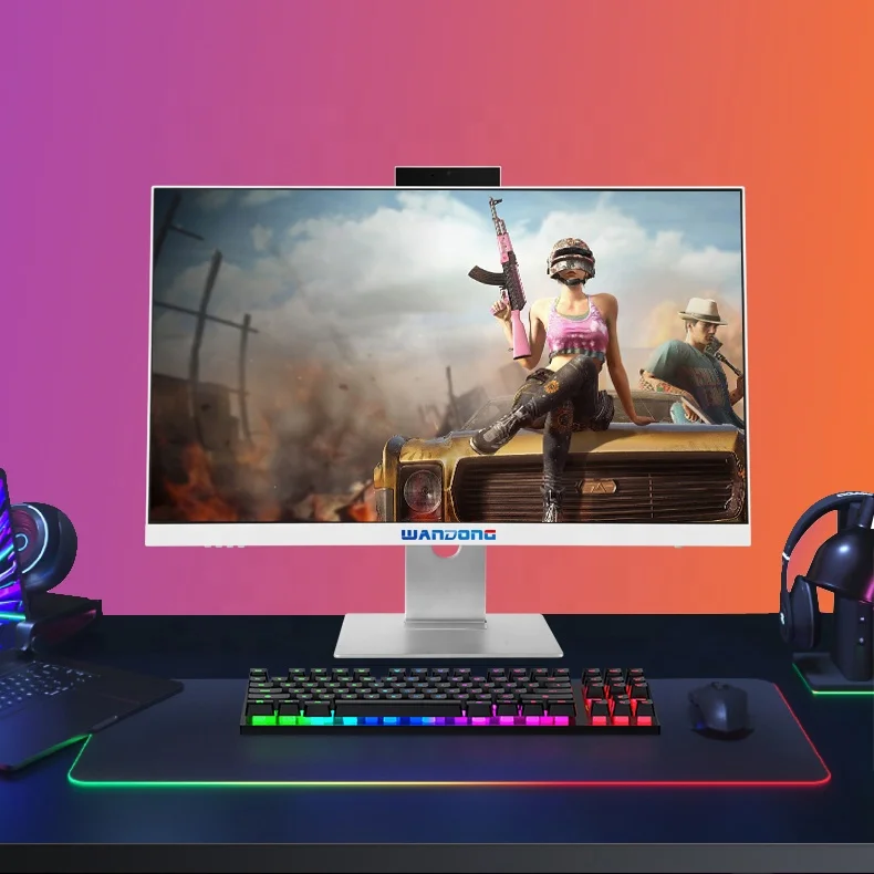 Лучший игровой ПК 27 дюймов 144 Гц все в одном i5 i7 i9 9900 настольный компьютер DIY barebone aio с