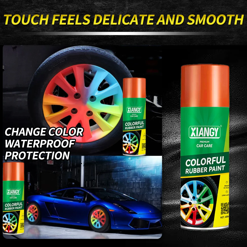 2024 Popular Peelable Aerosol Wheel Rubberizing Tire Coating Rubber Paint Spray