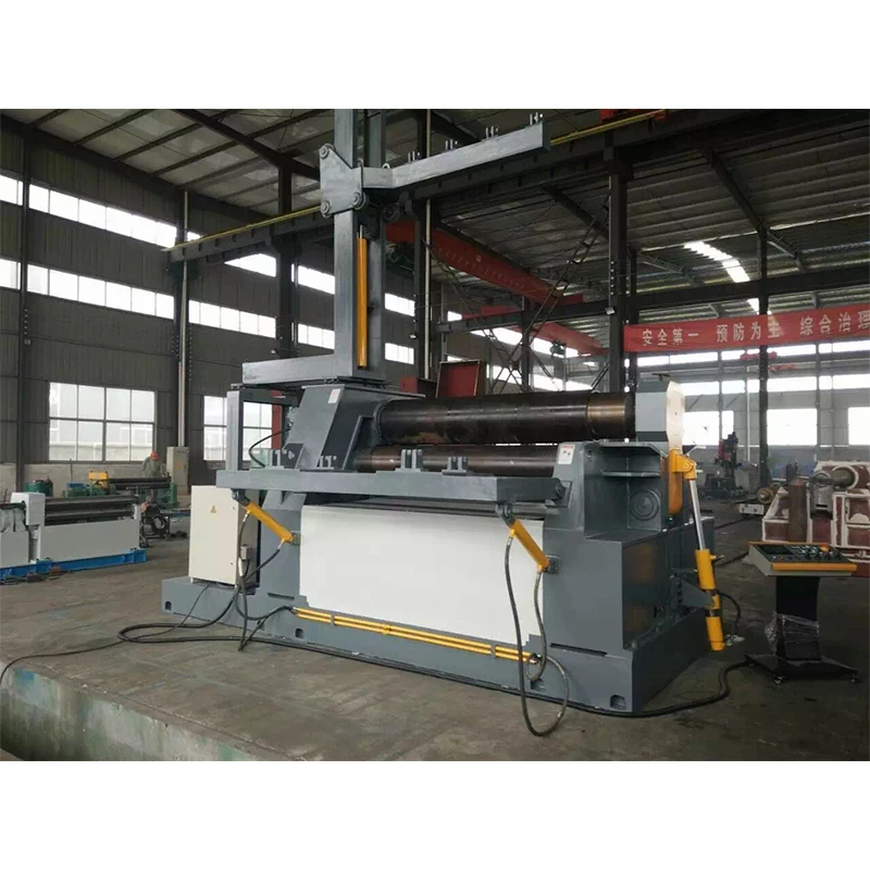 
W12 16x3200mm hydraulic 4 rolls symmetrical plate roll roller machine price 