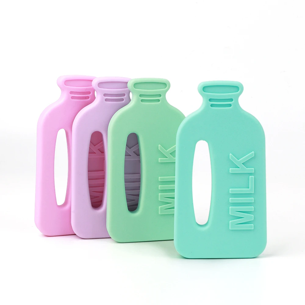 Hot Selling Silicone Milk Bottle Teether BPA free Baby Teething Toy Teether